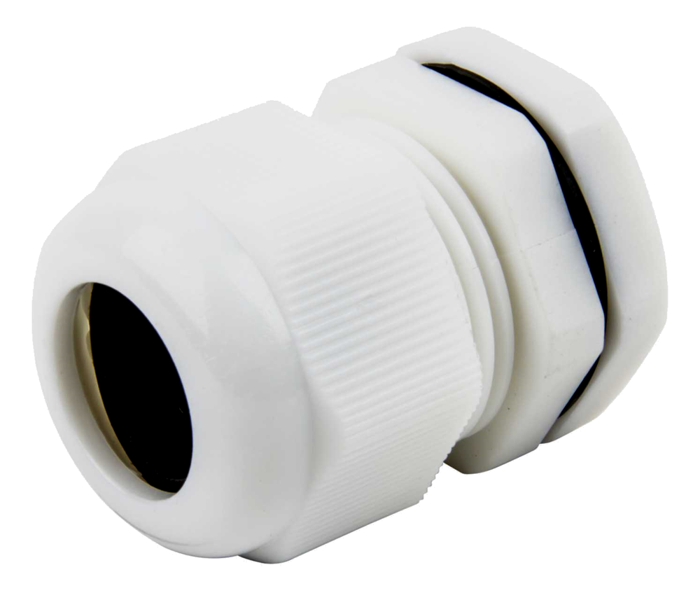 Compression Cable Gland 25mm White 13-18mm