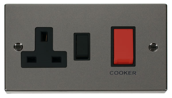 Click VPBN204BK CCU & 13A Socket 45A BN