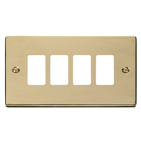 Click VPBR20404 Deco Frontplate 4G PB