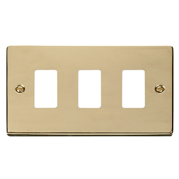 Click VPBR20403 Deco Frontplate 3G PB