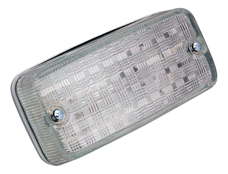 Ansell Aluminium Bulkhead Glass Lens E27 w/o Lamp