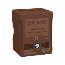 Liveelec Terminal Block 5P 100A Brown