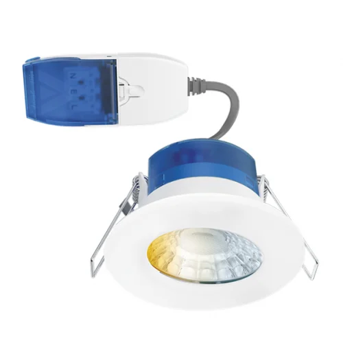 Aurora 4/6/8W Fire Rated LED Dimmable Downlight Fast Fixed White IP65 CCT