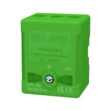 Liveelec Terminal Block 5P 100A Green