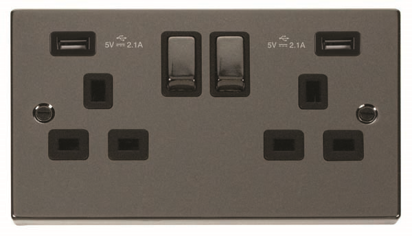 Click VPBN580BK Socket 2G Swd & USB 13A