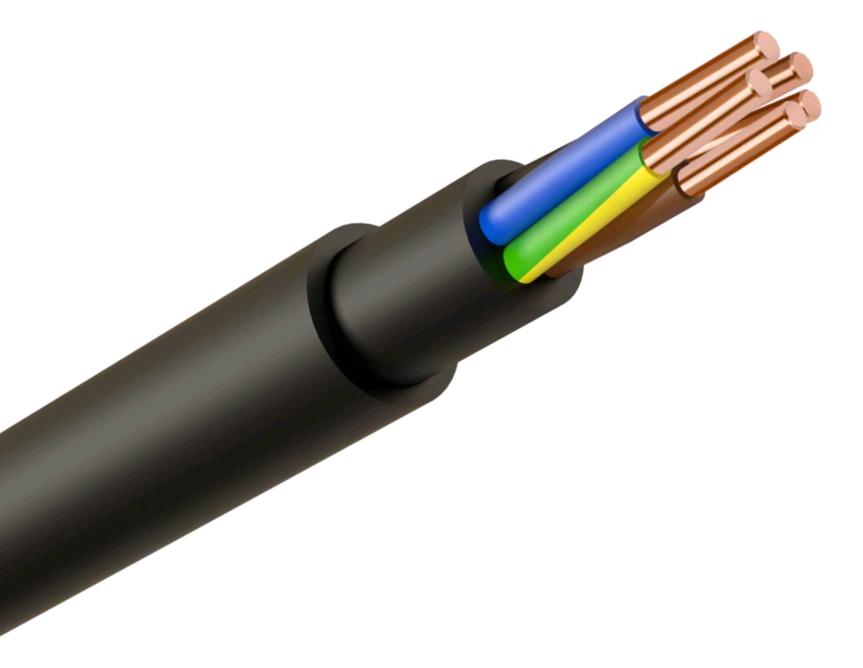NYYJ Cable 2.5mm 5 Core Black D