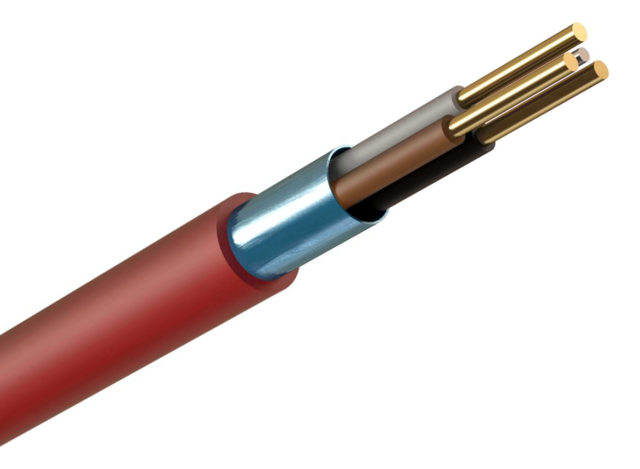 Fire Cable 3Core+Earth 1.5mm Red
