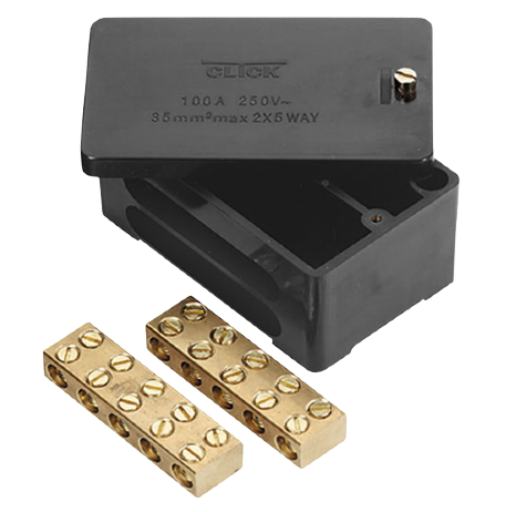 Connect Electrical Wholesale Ltd | Click Junction Box 2P 100A Black